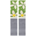 thumbnail image 1 of Unique Bargains 4 Pcs Cotton Absorbent Hand Towel Set 13 x 29 Inch Green/Grey, 1 of 5