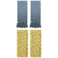 thumbnail image 1 of Unique Bargains 4 Pcs Cotton Bathroom Hand Towels with Tassel 14" x 30" Blue/Yellow, 1 of 5