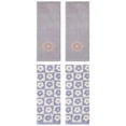 thumbnail image 1 of Unique Bargains 4 Pcs Cotton Decorative Hand Towel Purple/Light Grey 14" x 30"/13" x 30", 1 of 5