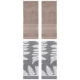 thumbnail image 1 of Unique Bargains 4 Pcs Cotton Decorative Hand Towel Set 13 x 29 Inch Blue/Brown, 1 of 4