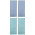 thumbnail image 1 of Unique Bargains 4 Pcs Cotton Hand Towel Set Light Blue/Steel Blue 13" x 30", 1 of 5