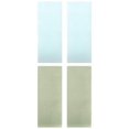 thumbnail image 1 of Unique Bargains 4 Pcs Cotton Hand Towel Set Light Green/Light Cyan 13" x 30", 1 of 5