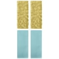thumbnail image 1 of Unique Bargains 4 Pcs Cotton Hand Towels Light Blue/Yellow 13" x 30"/14" x 30", 1 of 5