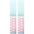 thumbnail image 1 of Unique Bargains 4 Pcs Cotton Hand Towels Light Cyan/Pink 13" x 30"/14" x 30", 1 of 5