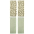 thumbnail image 1 of Unique Bargains 4 Pcs Cotton Hand Towels Light Green/Khaki 13" x 30"/14" x 30", 1 of 5