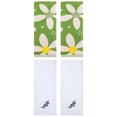 thumbnail image 1 of Unique Bargains 4 Pcs Cotton Soft Absorbent Hand Towels 13 x 29 Inch Green/White, 1 of 5