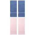 thumbnail image 1 of Unique Bargains 4 Pcs Cotton Soft Bathroom Hand Towel 14" x 30" Pink/Light Blue, 1 of 8