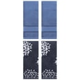 thumbnail image 1 of Unique Bargains 4 Pcs Cotton Soft Decorative Hand Towels 14" x 30" Blue/Light Blue, 1 of 3