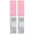 thumbnail image 1 of Unique Bargains 4 Pcs Cotton Soft Decorative Hand Towels 14" x 30" Grey/Pink, 1 of 3