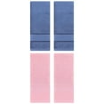 thumbnail image 1 of Unique Bargains 4 Pcs Cotton Soft Hand Towel Set Light Blue/Pink 14" x 30"/13" x 29", 1 of 5