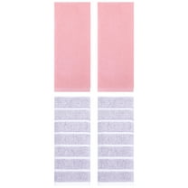 Unique Bargains 4 Pcs Cotton Soft Light Purple/Pink 13" x 29"/14" x 30"