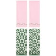 thumbnail image 1 of Unique Bargains 4 Pcs Cute Floral Hand Towel Green/Pink 14" x 30"/13" x 29", 1 of 5