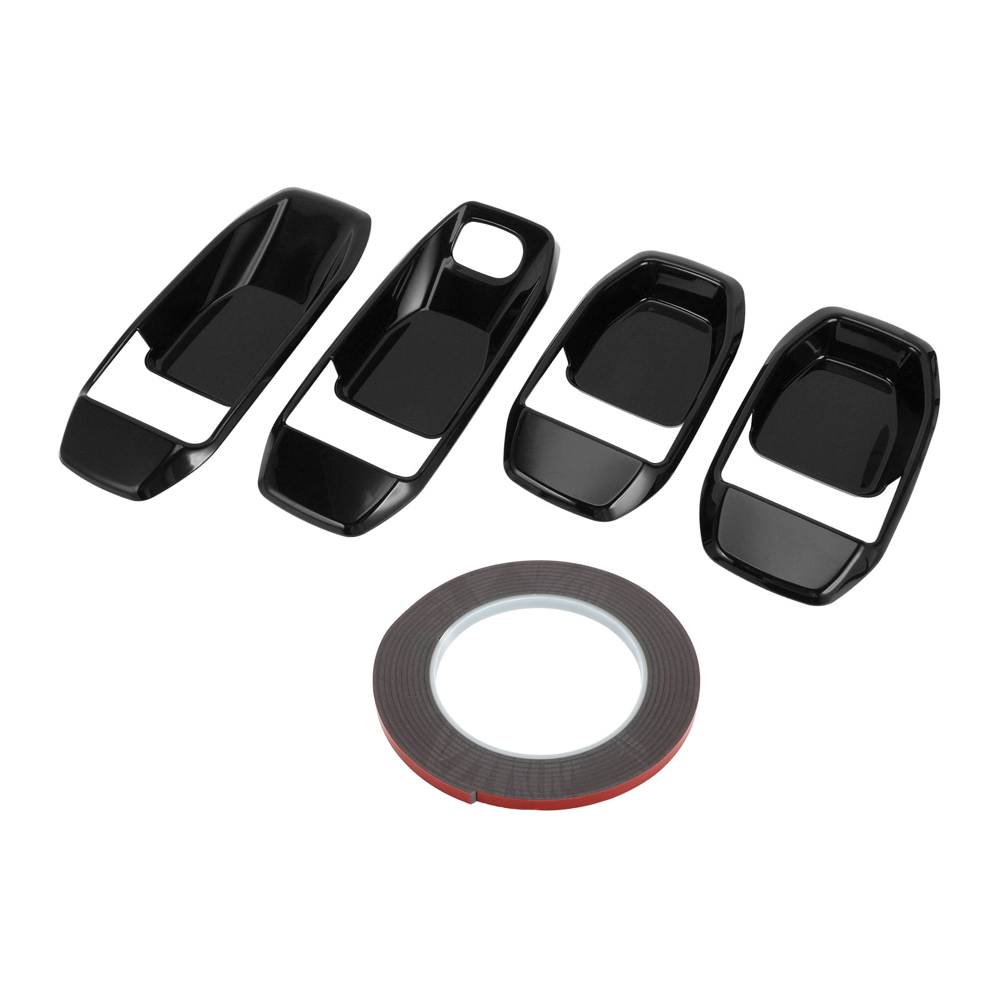 Unique Bargains 4 Pcs Door Bowl Cover Trim Compatible for Jeep Wrangler JL 2018-2022 ABS Black Exterior Accessories