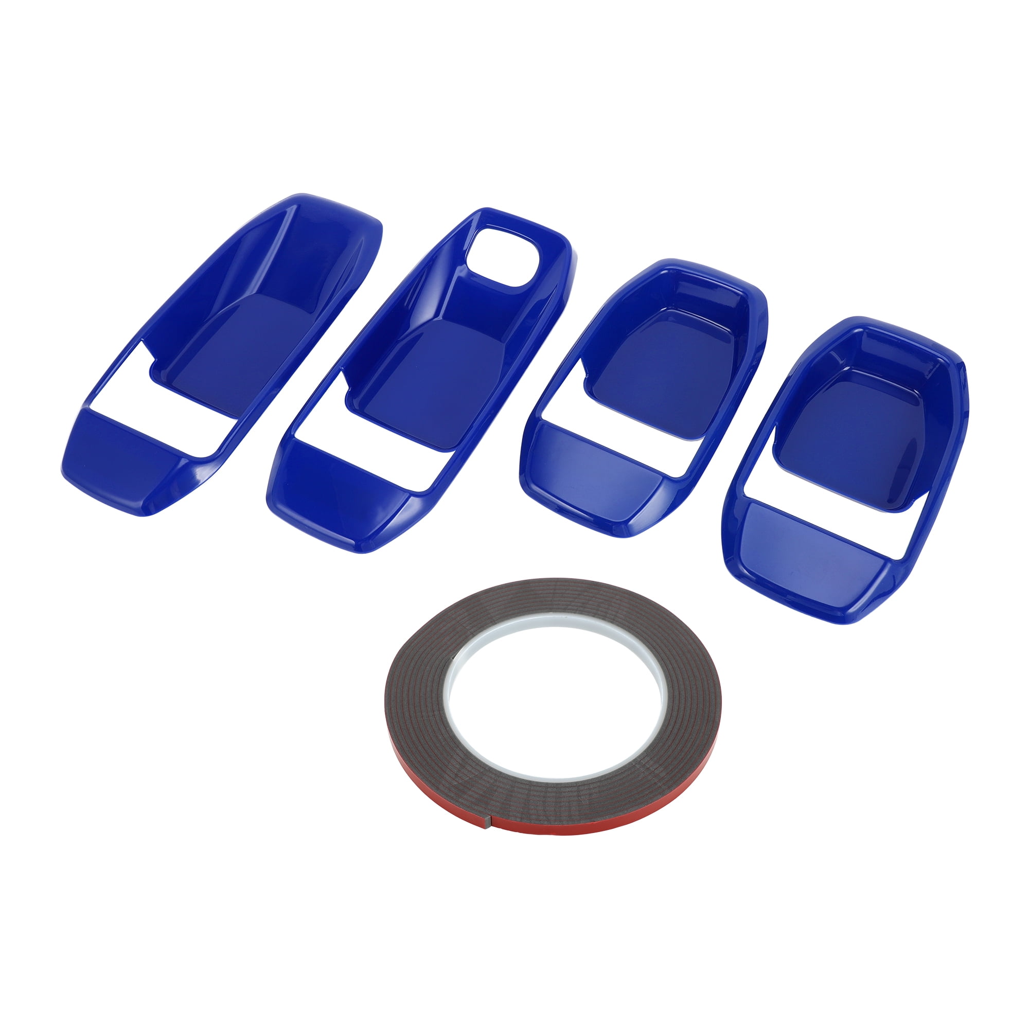 Unique Bargains 4 Pcs Door Bowl Cover Trim Compatible for Jeep Wrangler JL 2018-2022 ABS Blue Exterior Accessories