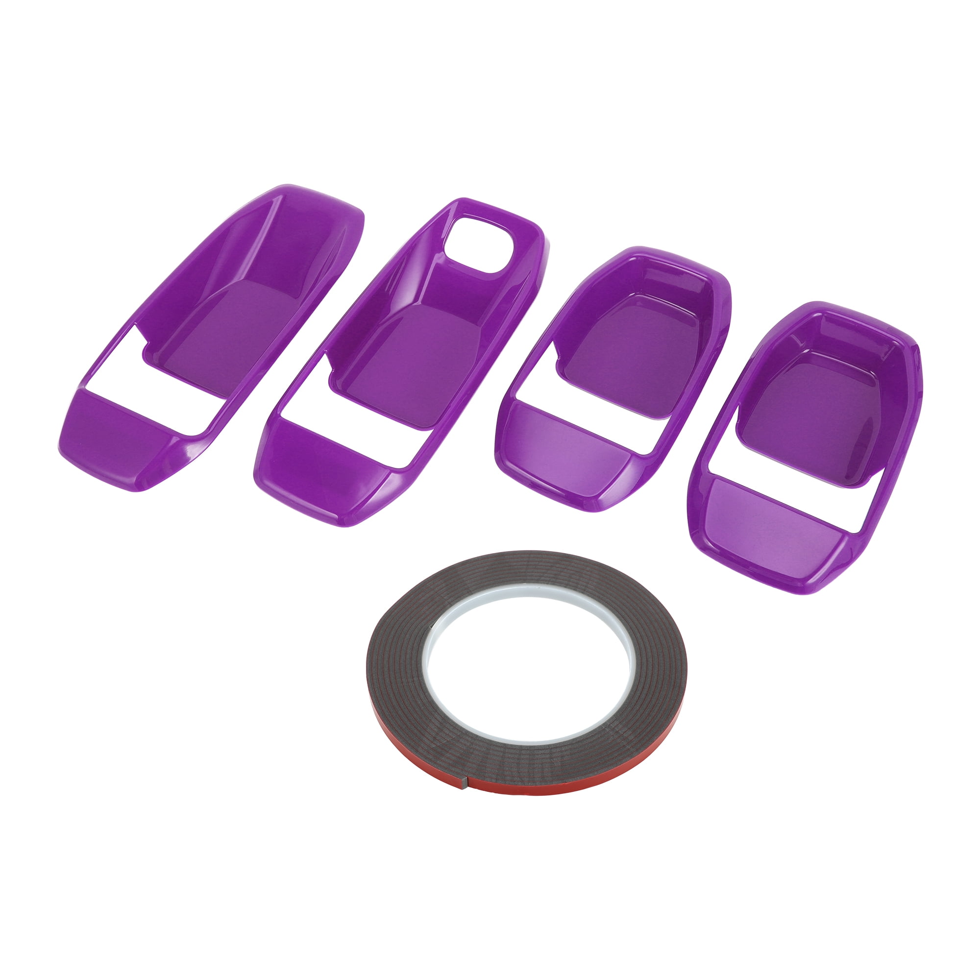 Unique Bargains 4 Pcs Door Bowl Cover Trim Compatible for Jeep Wrangler JL 2018-2022 ABS Purple Exterior Accessories