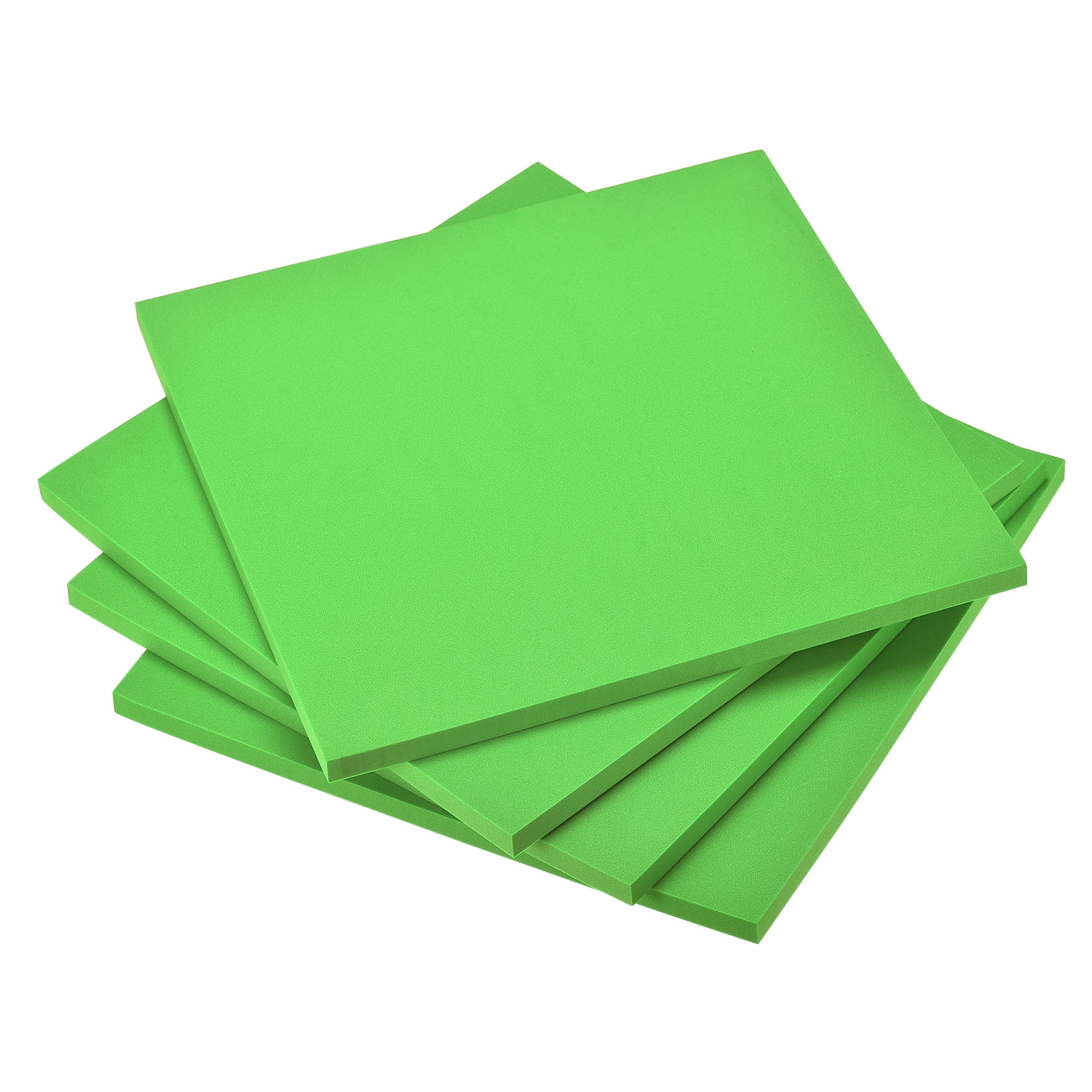 Unique Bargains 4 Pcs EVA Foam Sheets 10" x 10" x 0.39" for Crafts DIY Projects Green