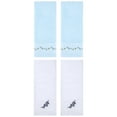 thumbnail image 1 of Unique Bargains 4 Pcs Floral Hand Towels for Bathroom 13" x 29" White/Blue, 1 of 5