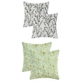 thumbnail image 1 of Unique Bargains 4 Pcs Floral Pattern Soft Throw Pillow Covers Blue Flower/Green, 1 of 6