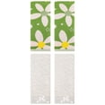 thumbnail image 1 of Unique Bargains 4 Pcs Floral Soft Hand Towel Light Brown/Green 14" x 28"/13" x 29", 1 of 5