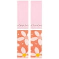 thumbnail image 1 of Unique Bargains 4 Pcs Floral Soft Hand Towels 13 x 29 Inch Orange/Pink, 1 of 5
