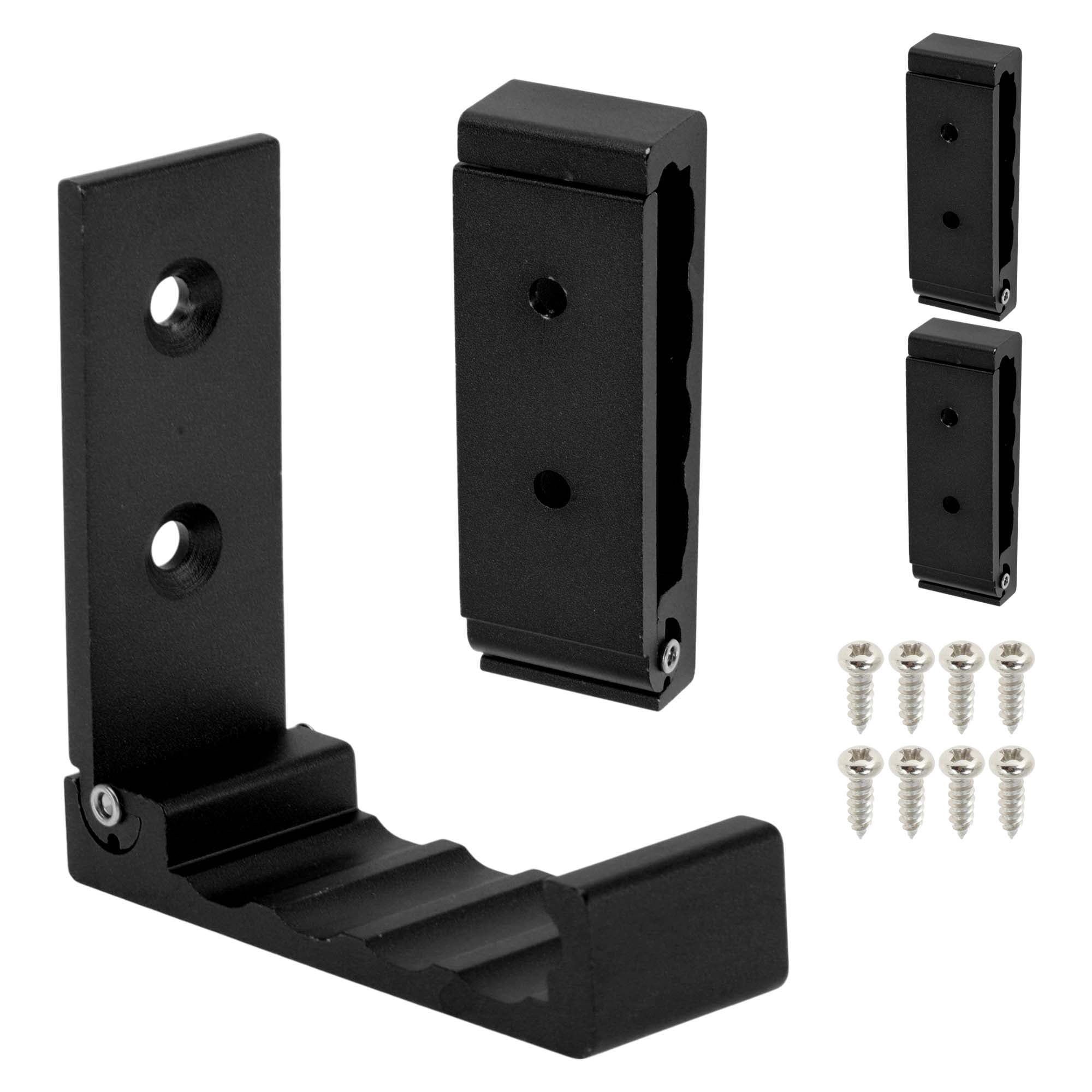 Unique Bargains 4 Pcs Foldable Foldable Coat Hook Wall Mount Invisible Black