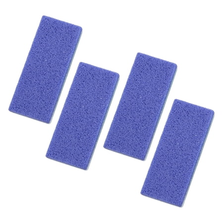Unique Bargains 4 Pcs Foot Care Exfoliating Scrub Stone Foot File Blue