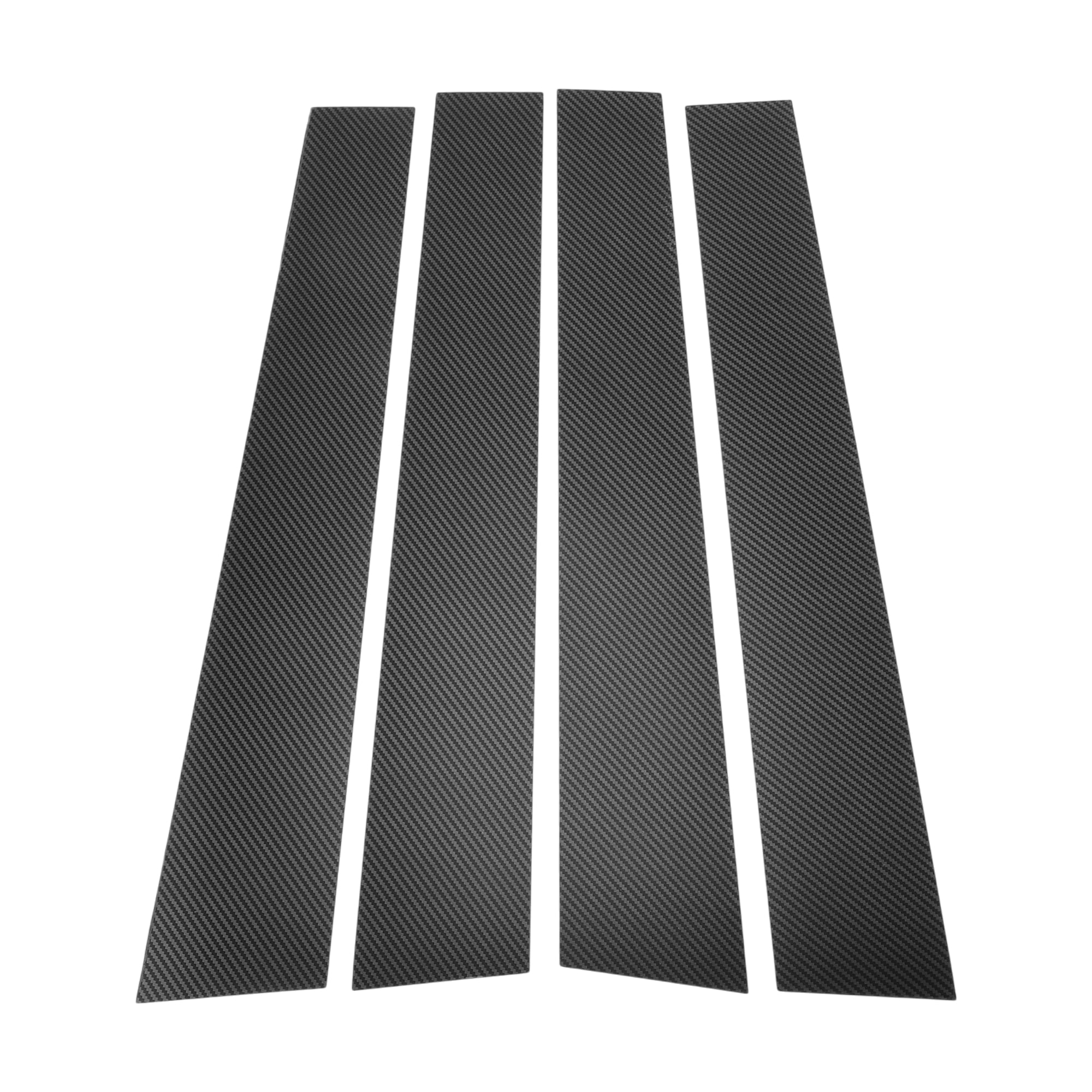Unique Bargains 4 Pcs Front Car Door Pillar Window Trim for Toyota Runner 2010-2023 Black1