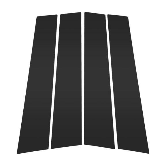 Unique Bargains 4 Pcs Front Left Right Car Door Pillar Window Trim for VW Tiguan MK1 2009-2016 Plastic Black