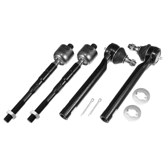 Unique Bargains 4 Pcs Front Outer Inner Tie Rod End Link Fit for Honda Odyssey 2005-2010 Black