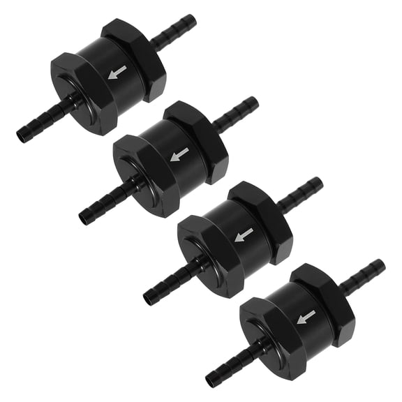 Unique Bargains 4 Pcs Fuel Check Valve One Way Inner Non Return One Way Check Valve for Car Fuel Petrol 0.16" 4mm OD