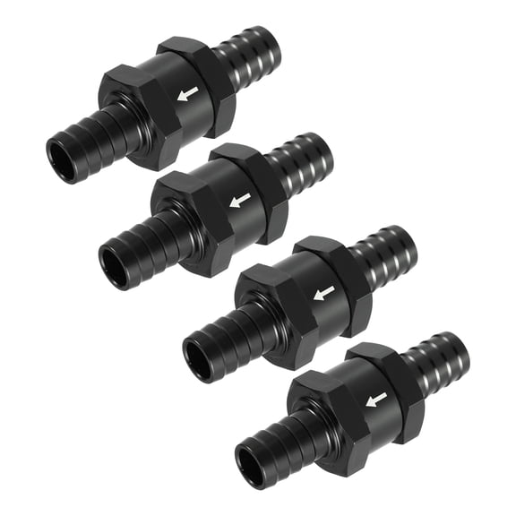 Unique Bargains 4 Pcs Fuel Check Valve One Way  Non Return One Way Check Valve for Car Fuel Petrol Diesel 0.47" 12mm OD