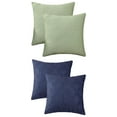 thumbnail image 1 of Unique Bargains 4 Pcs Geometric Throw Pillowcases for Sofa Dark Blue/Green 18" x 18", 1 of 6