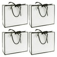 thumbnail image 1 of Unique Bargains 4 Pcs Gift Bags Solid Color Design Gift Packaging Black White, 1 of 5