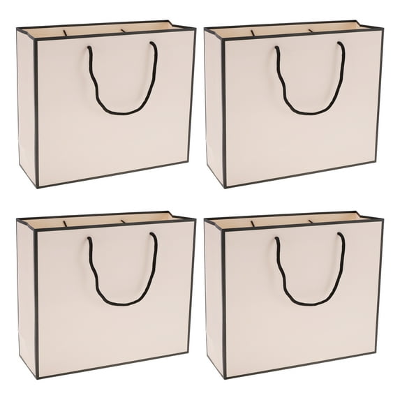 Unique Bargains 4 Pcs Gift Bags Solid Design Gift Packaging Pink