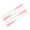 thumbnail image 1 of Unique Bargains 4 Pcs Glass Double-sided Multifunctional Nail File Manicure Tool Orange Pink, 1 of 7