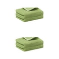 thumbnail image 1 of Unique Bargains 4 Pcs Hand Towels Absorbent Towel Green 13" x 29", 1 of 8