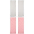 thumbnail image 1 of Unique Bargains 4 Pcs Jacquard Pattern Soft Hand Towel Set 13" x 29" Beige/Pink, 1 of 5