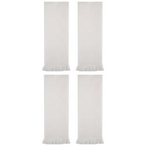 Unique Bargains 4 Pcs Jacquard Pattern Soft Hand Towel Set 13" x 29" Beige