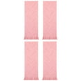 thumbnail image 1 of Unique Bargains 4 Pcs Jacquard Pattern Soft Hand Towel Set 13" x 29" Pink, 1 of 5