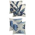 thumbnail image 1 of Unique Bargains 4 Pcs Leaf Throw Pillow Covers Plants Cushion Pillow Blue/Leaf-2, 1 of 6