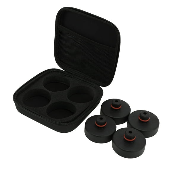 Unique Bargains 4 Pcs Lifting Jack Pad for Tesla Model Y 77mm Circular Black Rubber Jack Pad Adapter Lift PuckAccessories