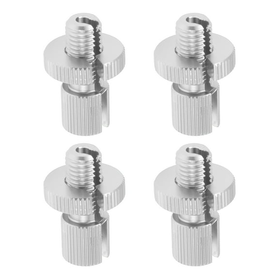 Unique Bargains 4 Pcs M10 Motorcycle Clutch Brake Cable Adjuster Screw Aluminum Alloy Brake Clutch Line Adjusting Bolt for Motorbike Scooter Dirt Bike Silver Tone