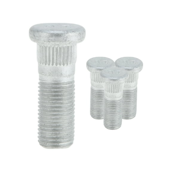 Unique Bargains 4 Pcs M12x1.25 Wheel Lug Stud for Nissan Versa 2012-2019 Front Rear Wheel Stud Bolt Set No.43222AX000 Alloy Steel Silver Tone