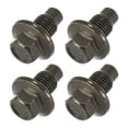 thumbnail image 1 of Unique Bargains 4 Pcs M14 x 1.5 Steel Vehicle Engine Oil Drain Plug Screw with Seal Ring for Ford Army Green, 1 of 7