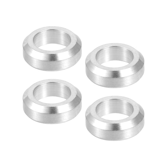 Unique Bargains 4 Pcs M6x5.5 Universal Bicycle Bolt Brake Screw Washer Bolts Concave Convex Balancer Silver Tone