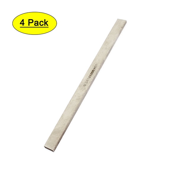 Unique Bargains 4 Pcs Machinist Metal Cutting Lathe HSS Tool Bit 3mm x 12mm x 200mm