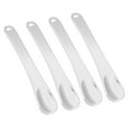 thumbnail image 1 of Unique Bargains 4 Pcs Makeup Spatula Mini Spoon for Facial Cosmetic Face Cream Zinc Alloy 2.32"x0.46" Silver Tone, 1 of 7