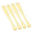 thumbnail image 1 of Unique Bargains 4 Pcs Makeup Spatula Mini Spoon for Facial Cosmetic Face Cream Zinc Alloy 2.36"x0.28" Gold Tone, 1 of 7