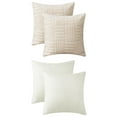 thumbnail image 1 of Unique Bargains 4 Pcs Modern Couch Sofa Home Throw Pillow Covers Beige, 1 of 6