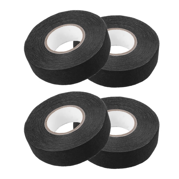 Unique Bargains 4 Pcs Muffler Tape 1 Inch x 50 Ft Self Adhesive Universal for Car Noise Protection Polyester Black